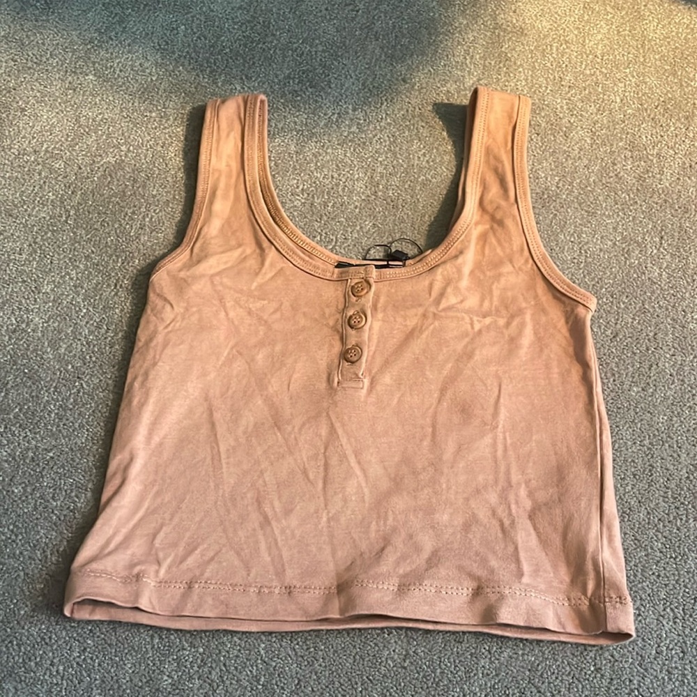 NWT nasty gal 100% cotton cropped tank Small